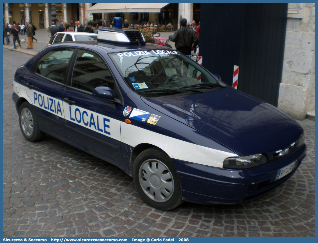 -
Polizia Locale
Comune di Preganziol
Fiat Brava
Parole chiave: PL;P.L.;PM;P.M.;Polizia;Locale;Municipale;Preganziol;Fiat;Brava