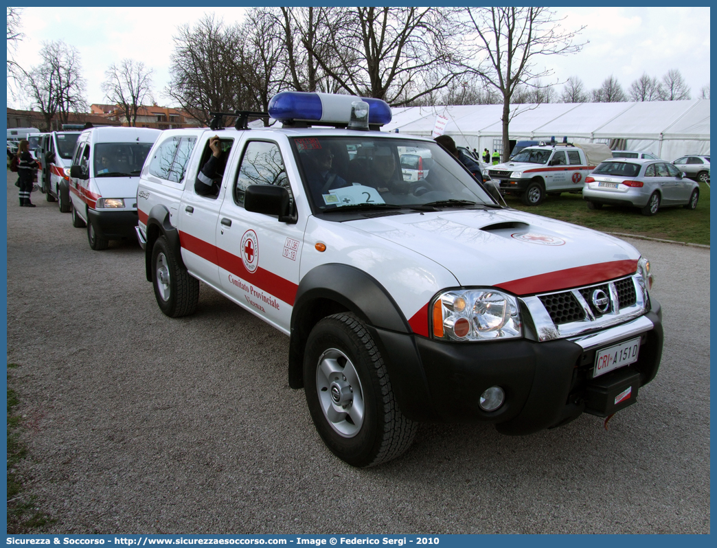 CRI A151D
Croce Rossa Italiana
Vicenza
Nissan Navara I serie restyling
Parole chiave: CRI;C.R.I.;Croce;Rossa;Italiana;Nissan;Navara;Vicenza