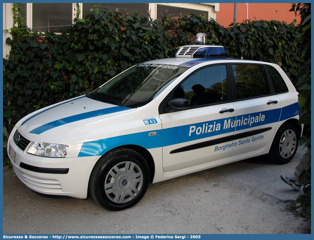 -
Polizia Municipale
Comune di Borghetto Santo Spirito
Fiat Stilo I serie
Parole chiave: PL;P.L.;PM;P.M.;Polizia;Locale;Municipale;Borghetto;Santo;Spirito;Fiat;Stilo