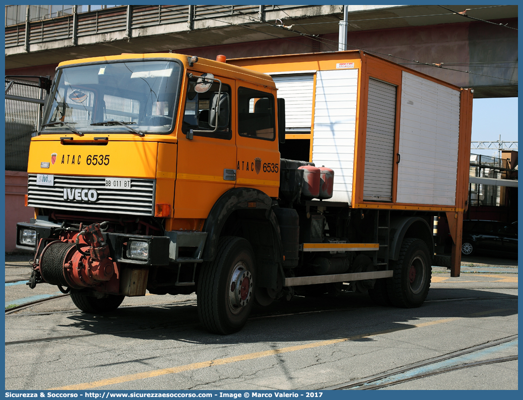 6535
ATAC S.p.A.
Iveco 330F35
Allestitore SIVI S.p.A.
Parole chiave: ATAC;Soccorso;Bus;Tram;Iveco;330F35;SIVI