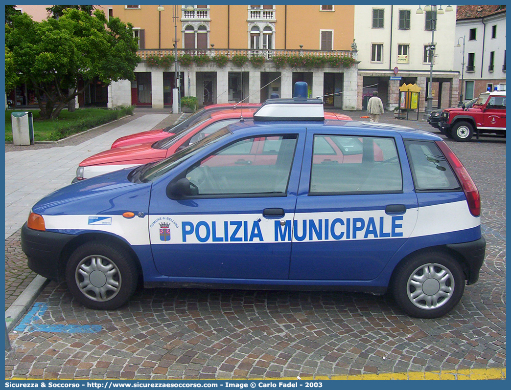 -
Polizia Municipale
Comune di Belluno
Fiat Punto I serie
Parole chiave: PL;P.L.;PM;P.M.;Polizia;Locale;Municipale;Belluno;Fiat;Punto