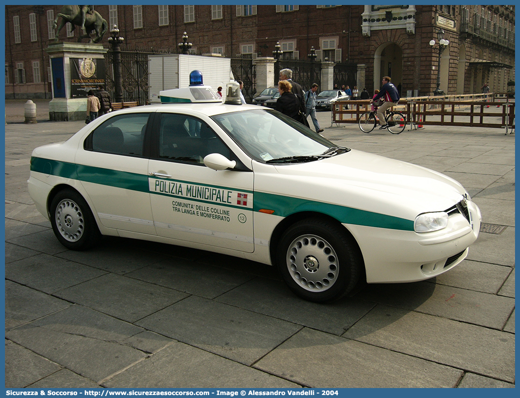 -
Polizia Municipale
Comunità delle Colline
tra Langa e Monferrato
Alfa Romeo 156 I serie
Parole chiave: PL;P.L.;PM;P.M.;Polizia;Locale;Municipale;Castagnole;delle;Lanze;Costigliole;d&#039;Asti;Coazzolo;Montegrosso;Comunità;delle;Colline;tra;Langa;e;Monferrato;Alfa;Romeo;156