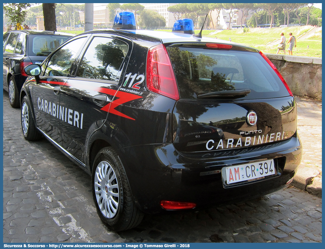 AM CR394
Arma dei Carabinieri
Reparto Carabinieri presso l'Aeronautica Militare
Fiat Punto IV serie
Parole chiave: AM;A.M.;CC;C.C.;Arma;Carabinieri;Aeronautica;Militare;Fiat;Punto