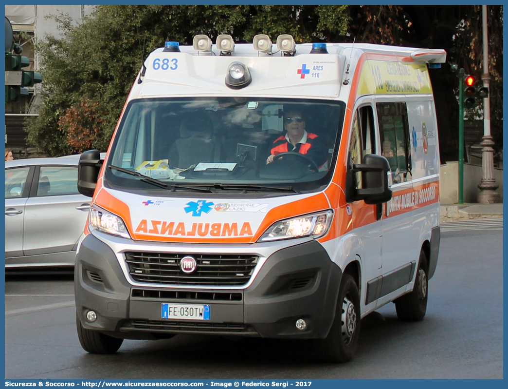 683
118 A.R.E.S.
Fiat Ducato III serie restyling
Allestitore Orion S.r.l.
Parole chiave: 118;A.R.E.S.;ARES;Azienda;Regionale;Emergenza;Sanitaria;Lazio;Soccorso;Roma;Ambulanza;Fiat;Ducato;X290;Orion