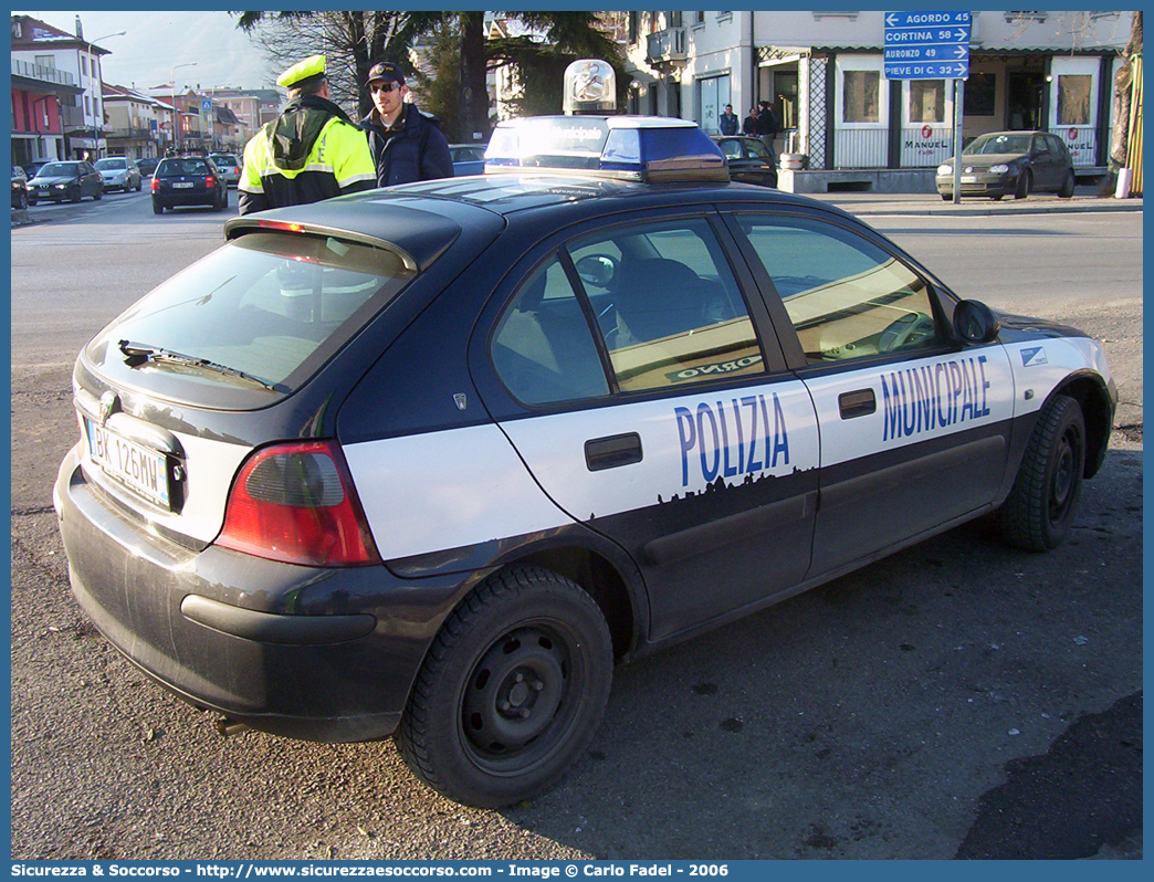 -
Polizia Municipale
Comune di Ponte nelle Alpi
Rover 25
Parole chiave: PL;P.L.;PM;P.M.;Polizia;Locale;Municipale;Ponte;nelle;Alpi;Rover;25