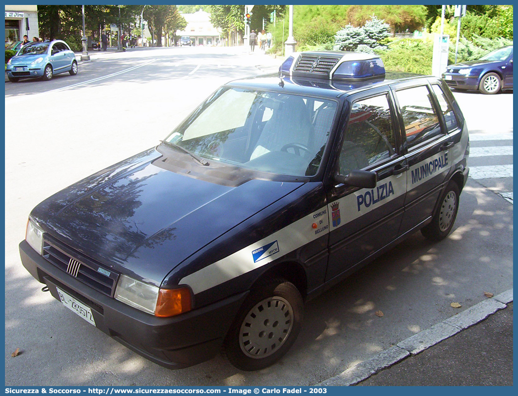 -
Polizia Municipale
Comune di Belluno
Fiat Uno II serie
Parole chiave: PL;P.L.;PM;P.M.;Polizia;Locale;Municipale;Belluno;Fiat;Uno