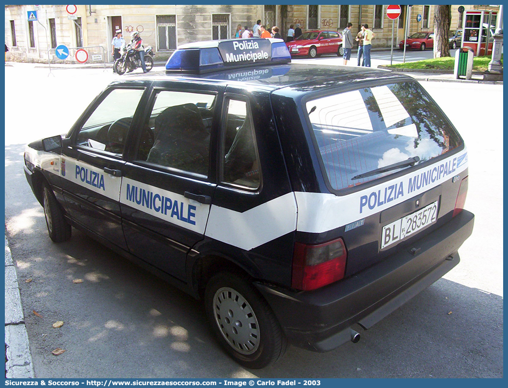 -
Polizia Municipale
Comune di Belluno
Fiat Uno II serie
Parole chiave: PL;P.L.;PM;P.M.;Polizia;Locale;Municipale;Belluno;Fiat;Uno