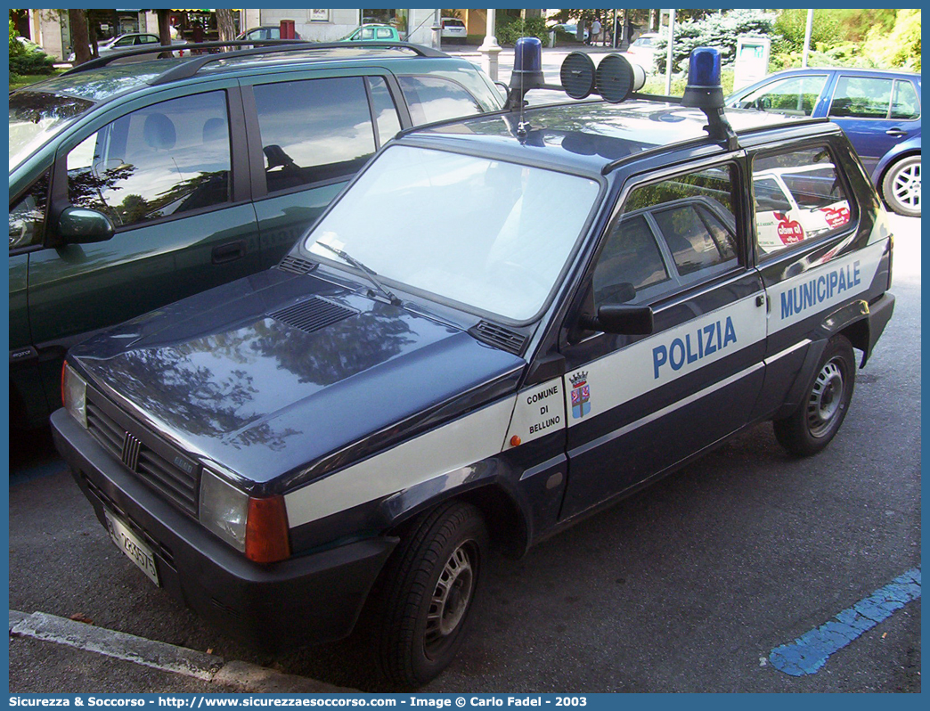 -
Polizia Municipale
Comune di Belluno
Fiat Panda 4x4 II serie
Parole chiave: PL;P.L.;PM;P.M.;Polizia;Locale;Municipale;Belluno;Fiat;Panda;4x4