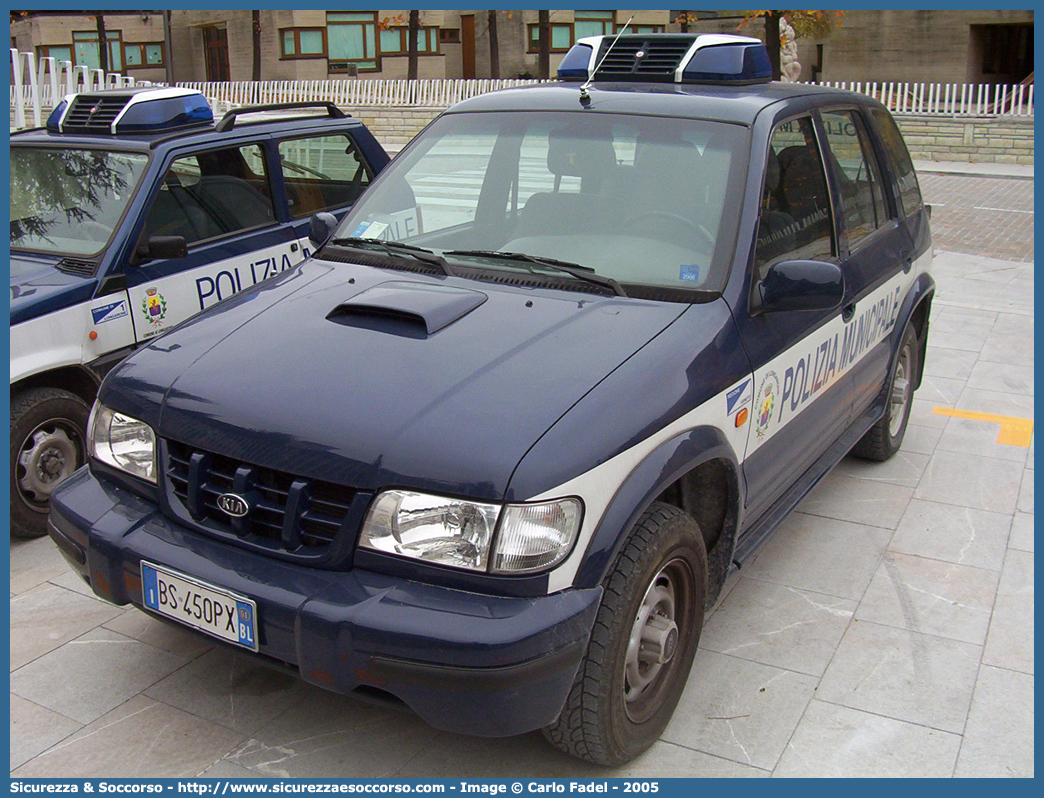 -
Polizia Municipale
Comune di Longarone
Kia Sportage I serie
Parole chiave: PL;P.L.;PM;P.M.;Polizia;Locale;Municipale;Longarone;Kia;Sportage