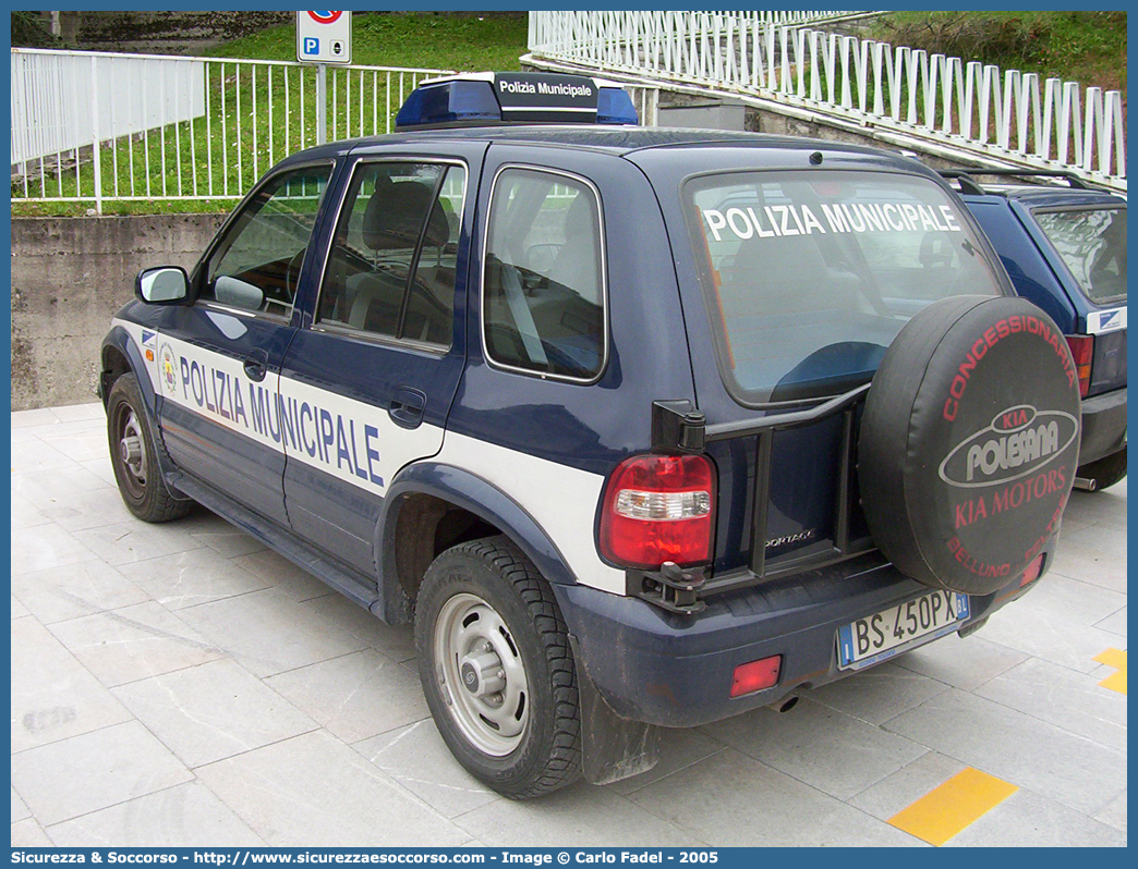 -
Polizia Municipale
Comune di Longarone
Kia Sportage I serie
Parole chiave: PL;P.L.;PM;P.M.;Polizia;Locale;Municipale;Longarone;Kia;Sportage