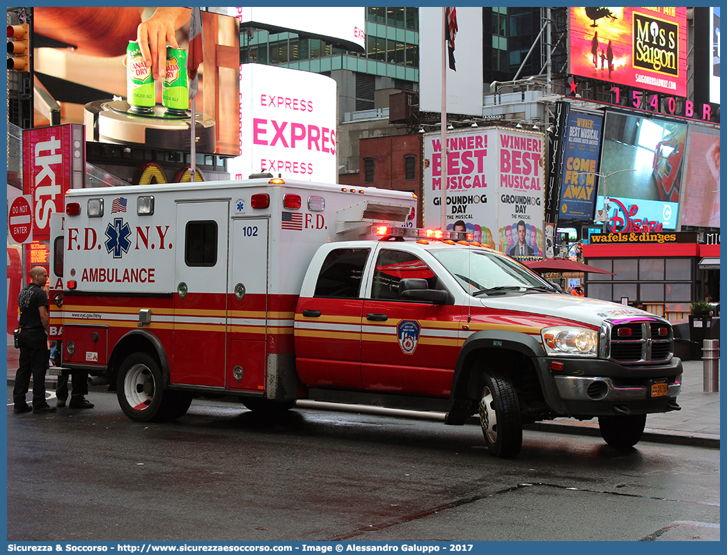 102 - CA10034
United States of America
New York Fire Department
Dodge RAM 4500 
Conversion by Wheeled Coach
Parole chiave: United;States;of;America;USA;U.S.A.;NYFD;N.Y.F.D.;New;York;Fire;Department;EMS;E.M.S.;Emergency;Medical;Service;Dodge;RAM;4500;Ambulance;Wheeled;Coach