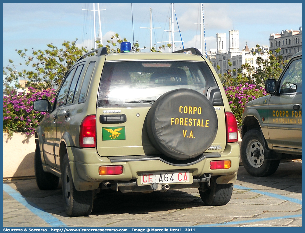 CFva A64 CA
Corpo Forestale
e di Vigilanza Ambientale
Regione Sardegna
Suzuki Grand Vitara II serie
Parole chiave: CFVA;C.F.V.A.;Corpo;Forestale;Vigilanza;Ambientale;Sardegna;Suzuki;Grand;Vitara