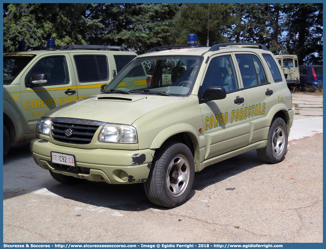 CFva C92 CA
Corpo Forestale
e di Vigilanza Ambientale
Regione Sardegna
Suzuki Grand Vitara II serie
Parole chiave: CFVA;C.F.V.A.;Corpo;Forestale;Vigilanza;Ambientale;Sardegna;Suzuki;Grand;Vitara