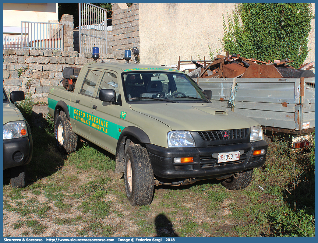 CFva D90 CA
Corpo Forestale
e di Vigilanza Ambientale
Regione Sardegna
Mitsubishi L200 III serie restyling
Parole chiave: CFVA;C.F.V.A.;Corpo;Forestale;Vigilanza;Ambientale;Sardegna;Mitsubishi;L200