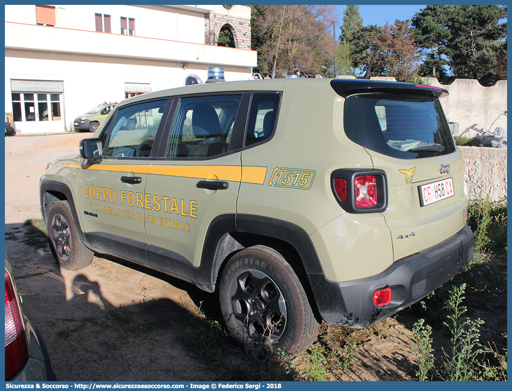 CFva H58 CA
Corpo Forestale
e di Vigilanza Ambientale
Regione Sardegna
Jeep Renegade I serie
Parole chiave: CFVA;C.F.V.A.;Corpo;Forestale;Vigilanza;Ambientale;Sardegna;Jeep;Renegade