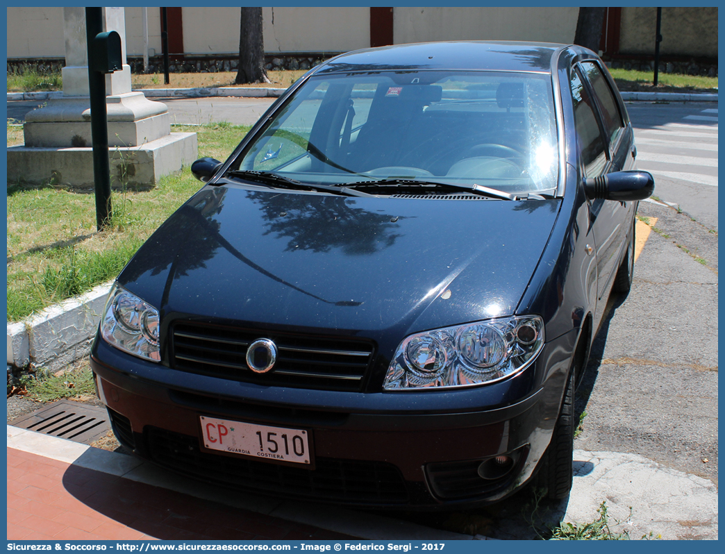 CP 1510
Corpo delle Capitanerie di Porto
Guardia Costiera 
Fiat Punto III serie
Parole chiave: CP;C.P.;GC;G.C.;Guardia;Costiera;Capitaneria;Capitanerie;di;Porto;Fiat;Punto