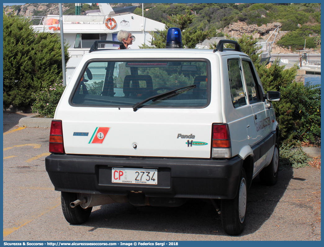 CP 2734
Corpo delle Capitanerie di Porto
Guardia Costiera 
Fiat Panda II serie
Parole chiave: GC;G.C.;CP;C.P.;Guardia;Costiera;Capitaneria;Capitanerie;di;Porto;Fiat;Panda