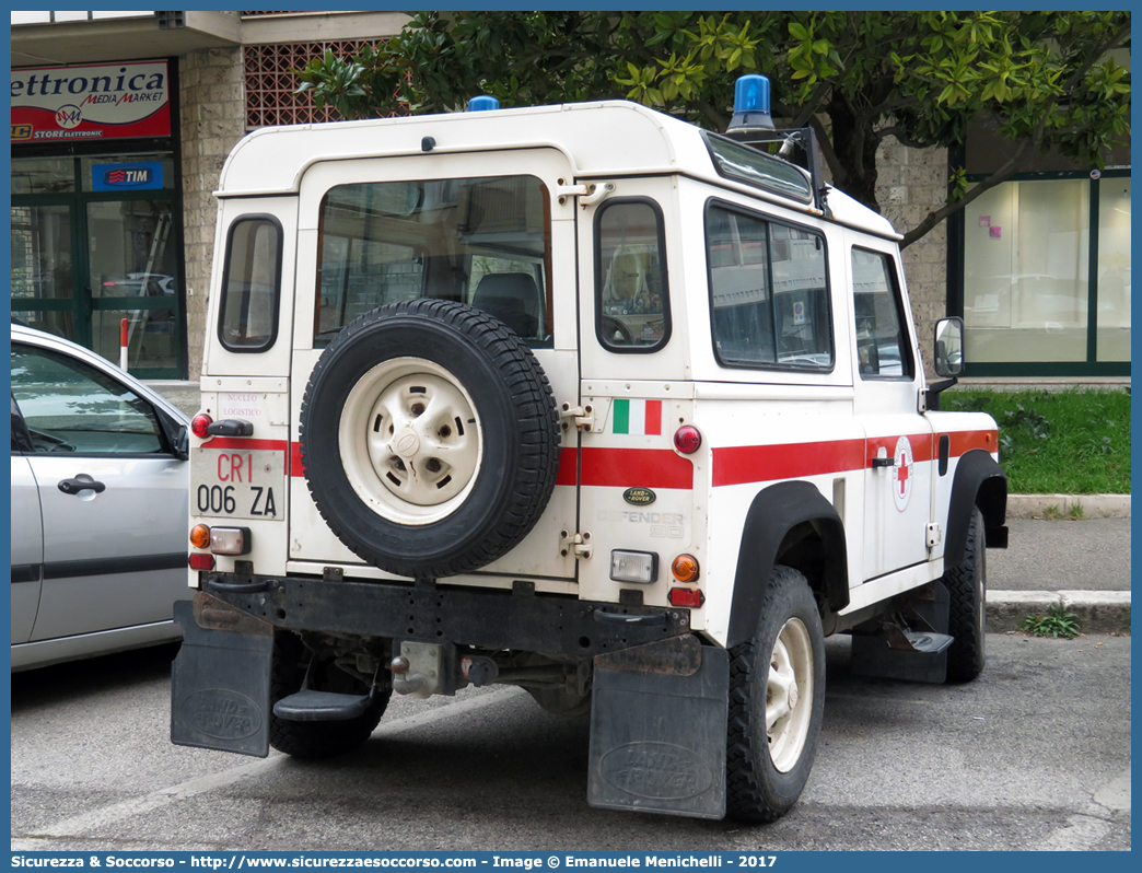 CRI 006ZA
Croce Rossa Italiana
Servizio Emergenze
Land Rover Defender 90
Parole chiave: CRI;C.R.I.;Croce;Rossa;Italiana;Land;Rover;Defender;90;Servizio;Emergenze