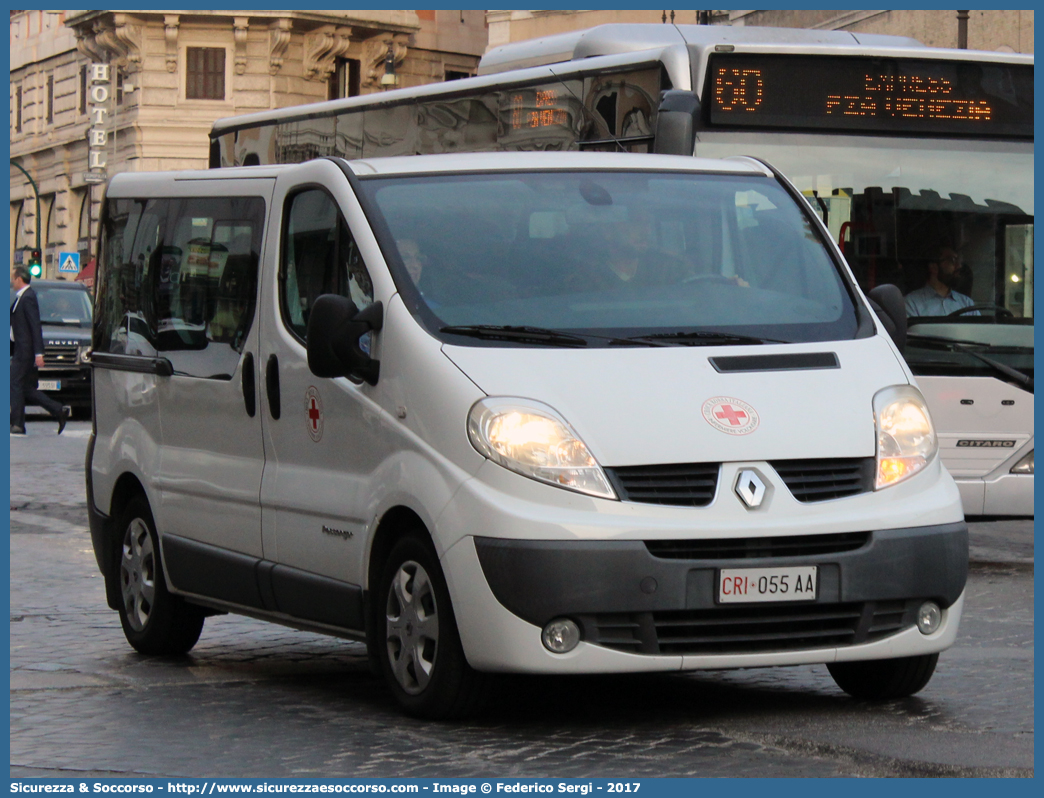 CRI 055AA
Croce Rossa Italiana
Infermiere Volontarie
Renault Trafic III serie
Parole chiave: CRI;C.R.I.;Croce;Rossa;Italiana;Renault;Trafic;Infermiere;Volontarie