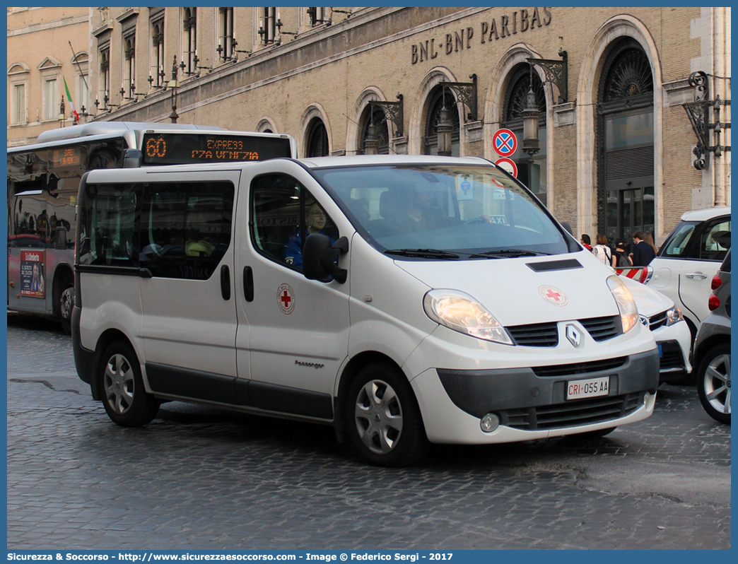 CRI 055AA
Croce Rossa Italiana
Infermiere Volontarie
Renault Trafic III serie
Parole chiave: CRI;C.R.I.;Croce;Rossa;Italiana;Renault;Trafic;Infermiere;Volontarie