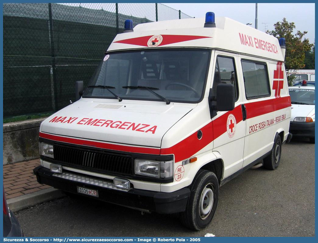 CRI 13335
Croce Rossa Italiana
Reggio Emilia
Fiat Ducato I serie restyling
Maxi Emergenza
Parole chiave: CRI;C.R.I.;Croce;Rossa;Italiana;Fiat;Ducato;Reggio;Emilia;Maxi;Emergenza