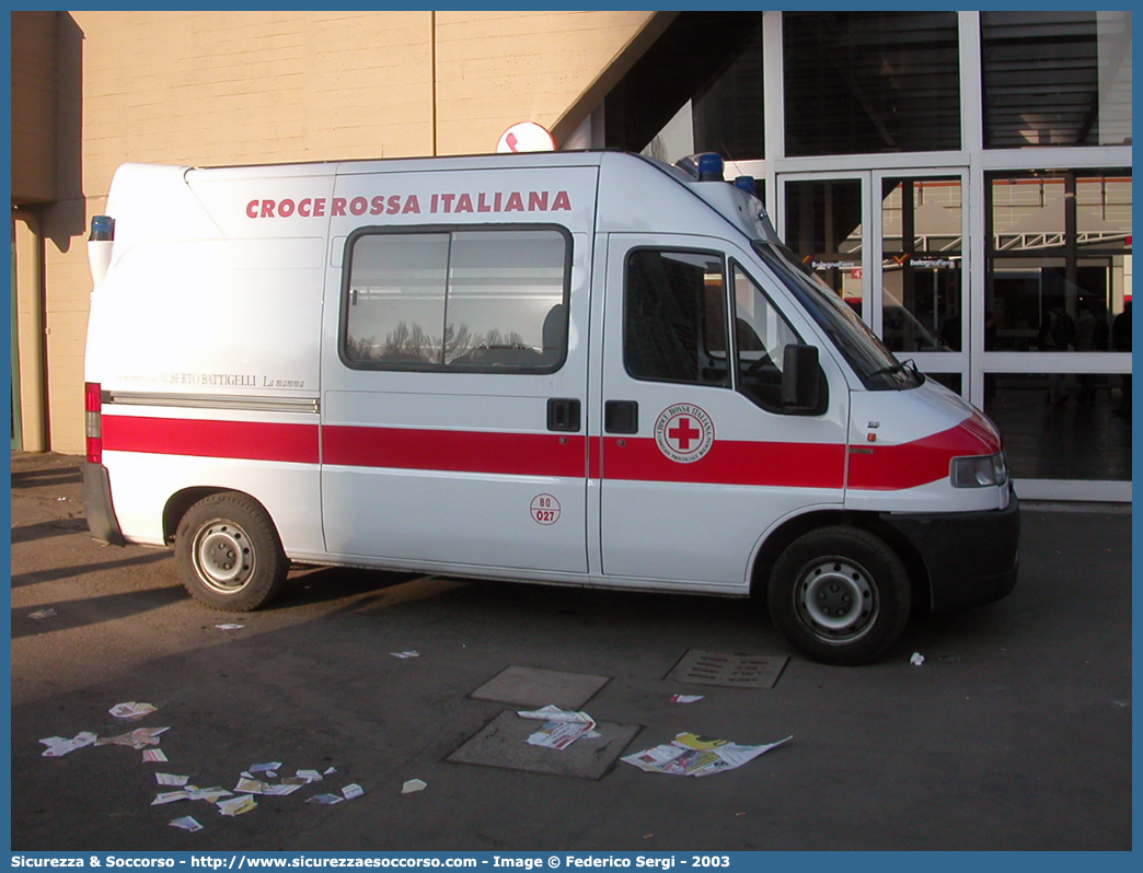 CRI 14281
Croce Rossa Italiana
Bologna
Fiat Ducato II serie
Parole chiave: Croce;Rossa;Italiana;CRI;C.R.I.;Ambulanza;Fiat;Ducato;Bologna