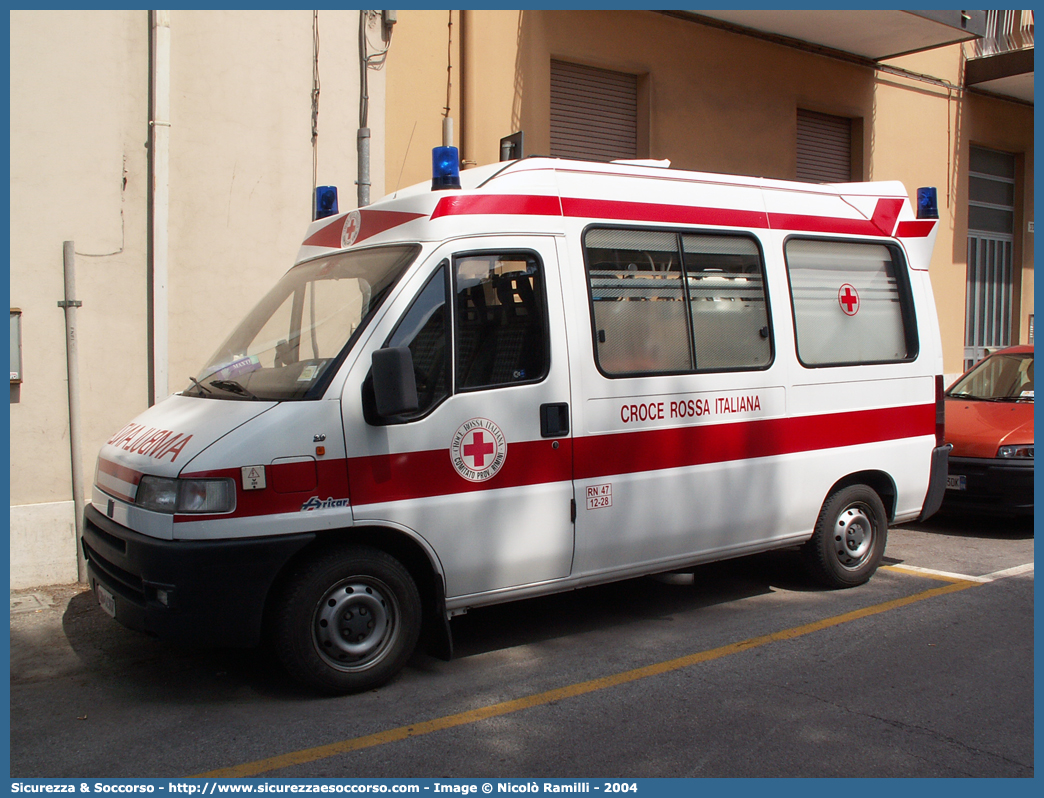 CRI 14307
Croce Rossa Italiana
Rimini
Fiat Ducato II serie
Allestitore Aricar S.p.A.
Parole chiave: Croce;Rossa;Italiana;CRI;C.R.I.;Ambulanza;Fiat;Ducato;Rimini;Aricar