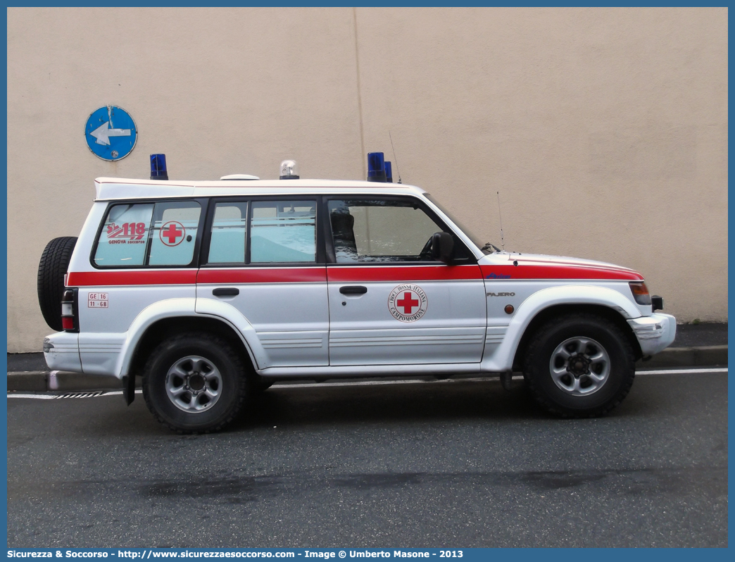 CRI 14436
Croce Rossa Italiana
Campomorone (GE)
Mitsubishi Pajero LWB III serie
Allestitore Aricar S.p.A.
Parole chiave: CRI;C.R.I.;Croce;Rossa;Italiana;Mitsubishi;Pajero;LWB;Campomorone;Aricar