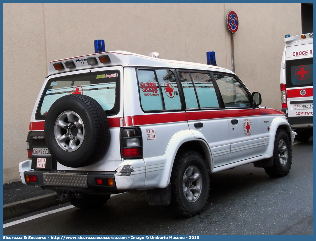 CRI 14436
Croce Rossa Italiana
Campomorone (GE)
Mitsubishi Pajero LWB III serie
Allestitore Aricar S.p.A.
Parole chiave: CRI;C.R.I.;Croce;Rossa;Italiana;Mitsubishi;Pajero;LWB;Campomorone;Aricar