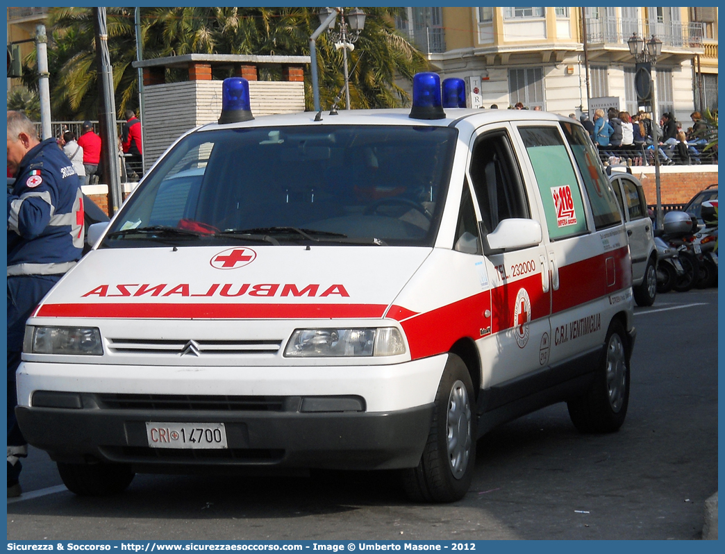 CRI 14700
Croce Rossa Italiana
Ventimiglia (IM)
Citroen Evasion
Parole chiave: CRI;C.R.I.;Croce;Rossa;Italiana;Citroen;Evasion;Ventimiglia