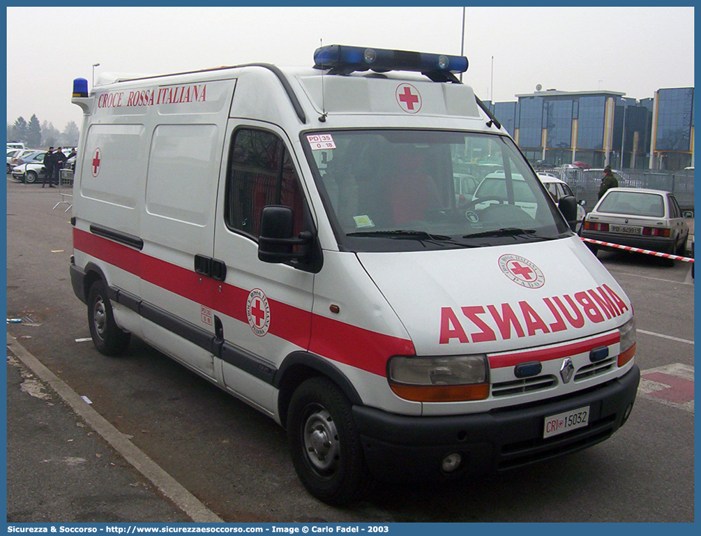 CRI 15032
Croce Rossa Italiana
Padova
Renault Master II serie
Parole chiave: CRI;C.R.I.;Croce;Rossa;Italiana;Renault;Master;Padova