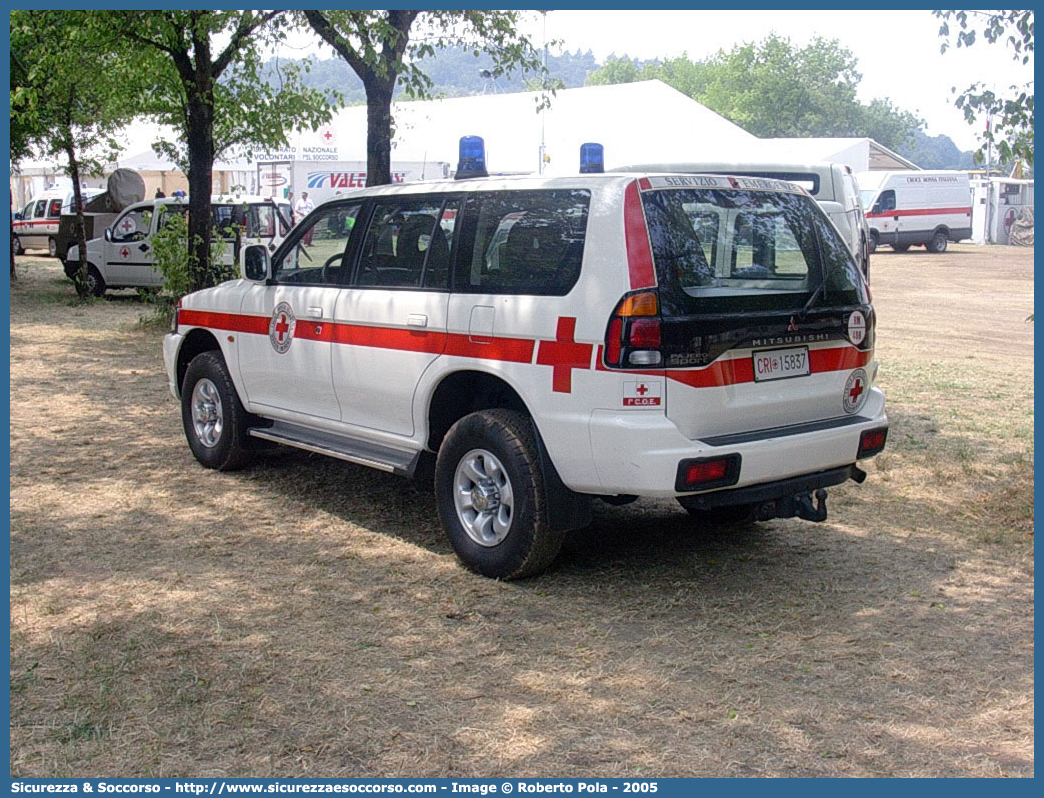 CRI 15837
Croce Rossa Italiana
Servizio Emergenze
Mitsubishi Pajero Sport
Parole chiave: CRI;C.R.I.;Croce;Rossa;Italiana;Mitsubishi;Pajero;Sport;Servizio;Emergenze