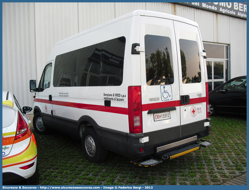 CRI 15912
Croce Rossa Italiana
Suzzara (MN)
Iveco Daily 35S13 III serie
Parole chiave: CRI;C.R.I.;Croce;Rossa;Italiana;Suzzara;Iveco;Daily;35S13