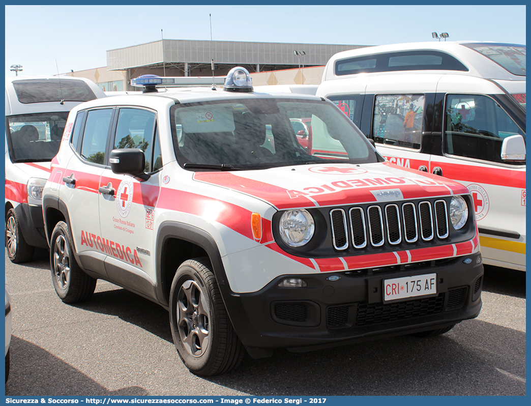 CRI 175AF
Croce Rossa Italiana
Cicagna (GE)
Jeep Renegade I serie
Allestitore AVS S.a.s.
Parole chiave: CRI;C.R.I.;Croce;Rossa;Italiana;Jeep;Renegade;Automedica;Auto medica;AVS;Cicagna