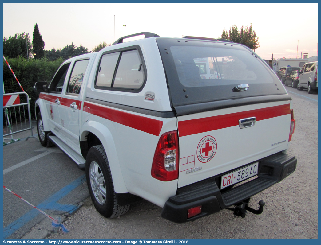 CRI 389AC
Croce Rossa Italiana
Servizio Emergenze
Isuzu D-Max I serie II restyling
Parole chiave: CRI;C.R.I.;Croce;Rossa;Italiana;Isuzu;D-Max;DMax;D Max;Servizio;Emergenze