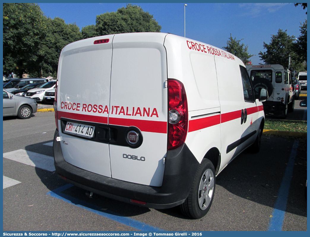 CRI 414AD
Croce Rossa Italiana
Fiat Doblò II serie
Parole chiave: CRI;C.R.I.;Croce;Rossa;Italiana;Fiat;Doblò