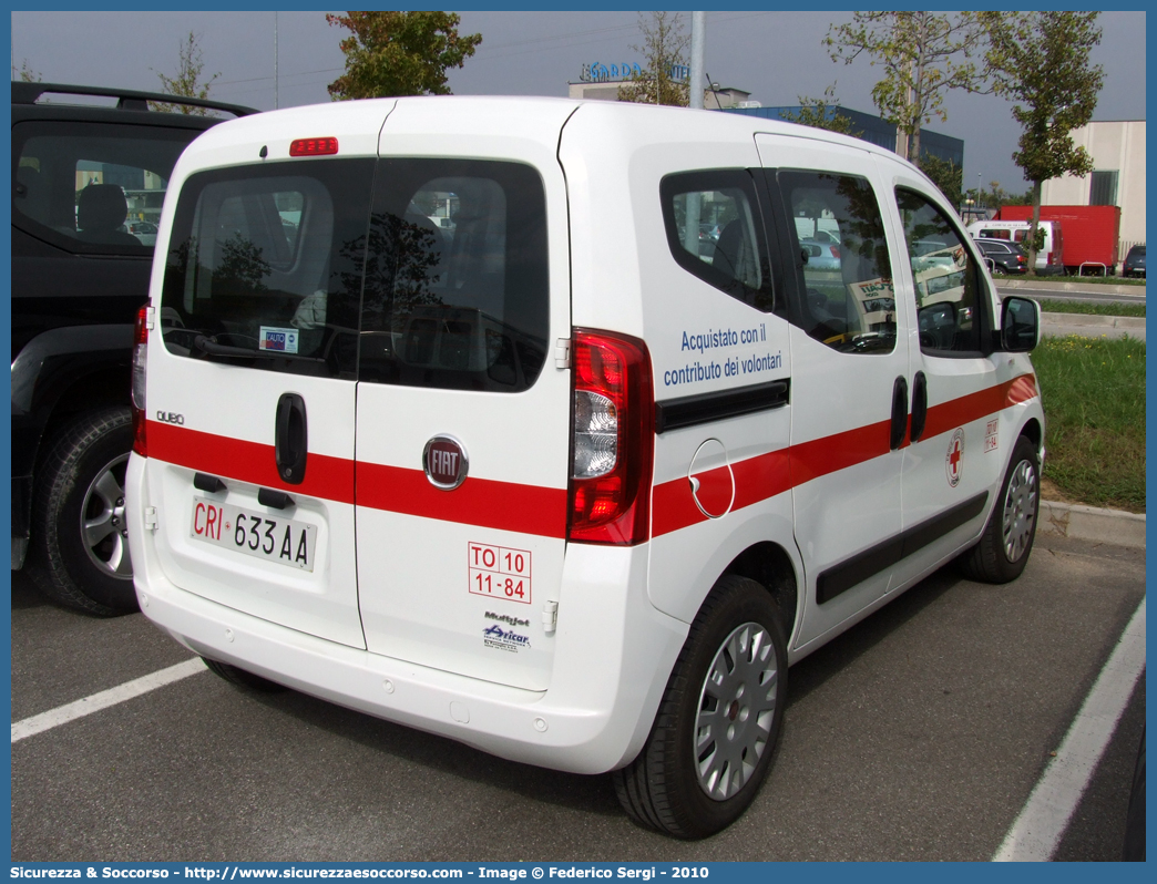 CRI 633AA
Croce Rossa Italiana
Vigone (TO)
Fiat Qubo
Allestitore Aricar S.p.A.
Parole chiave: CRI;C.R.I.;Croce;Rossa;Italiana;Vigone;Fiat;Qubo;Aricar