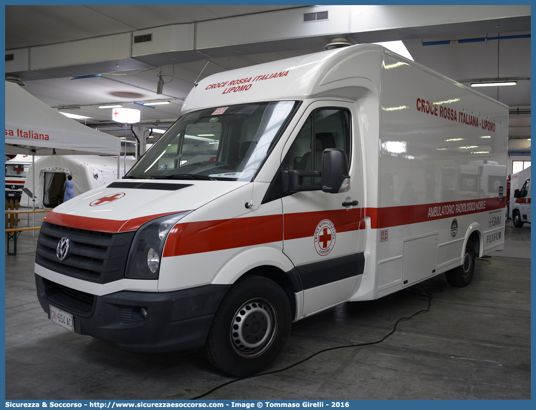 CRI 654AC
Croce Rossa Italiana
Lipomo (CO)
Volkswagen Crafter
Ambulatorio Radiologico Mobile
Parole chiave: CRI;C.R.I.;Croce;Rossa;Italiana;Volkswagen;Crafter;Lipomo;Ambulatorio;Radiologico;Mobile