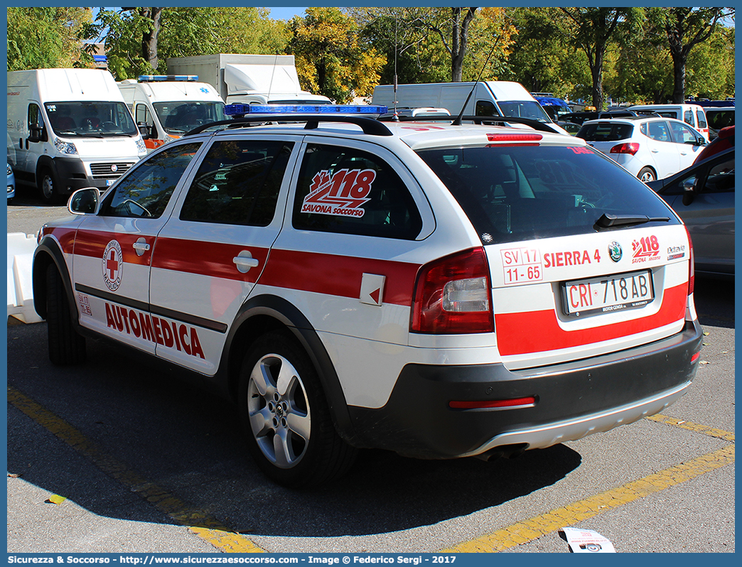 CRI 718AB
Croce Rossa Italiana
Magliolo (SV)
Skoda Octavia Wagon Scout III serie
Parole chiave: CRI;C.R.I.;Croce Rossa Italiana;Automedica;Auto medica;Automedicalizzata;Auto medicalizzata;Magliolo;Skoda;Octavia;Wagon;Scout