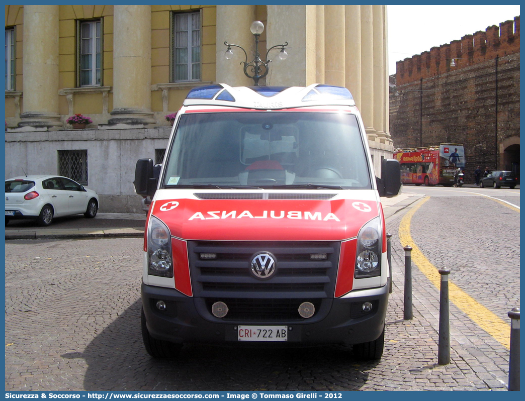 CRI 722AB
Croce Rossa Italiana
Bolzano
Volkswagen Crafter I serie
Allestitore Ambulanz Mobile GmbH & Co. KG
Parole chiave: CRI;C.R.I.;Croce;Rossa;Italiana;Bolzano;Volkswagen;Crafter;Ambulanz Mobile