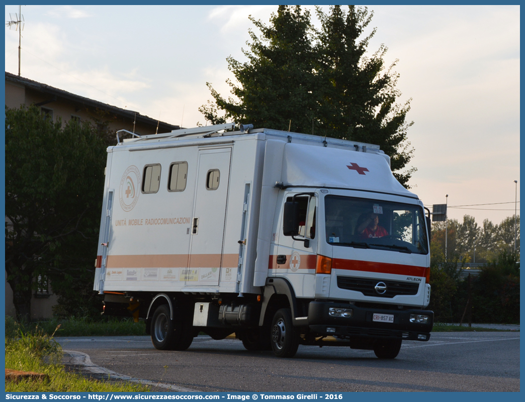 CRI 857AC
Croce Rossa Italiana
Scandiano (RE)
Nissan Atleon II serie
Unità Mobile Radiocomunicazioni
Parole chiave: CRI;C.R.I.;Croce;Rossa;Italiana;Scandiano;Nissan;Atleon;Unità;Mobile;Radiocomunicazioni