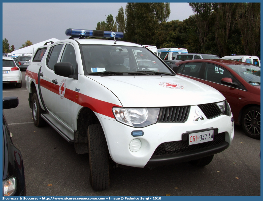 CRI 947AA
Croce Rossa Italiana
Borgomanero (NO)
Mitsubishi L200 IV serie
Parole chiave: CRI;C.R.I.;Croce;Rossa;Italiana;Mitsubishi;L200