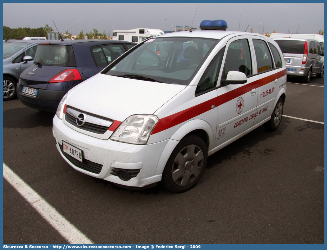 CRI A072D
Croce Rossa Italiana
Ivrea (TO)
Opel Meriva
Parole chiave: CRI;C.R.I.;Croce;Rossa;Italiana;Ivrea;Opel;Meriva