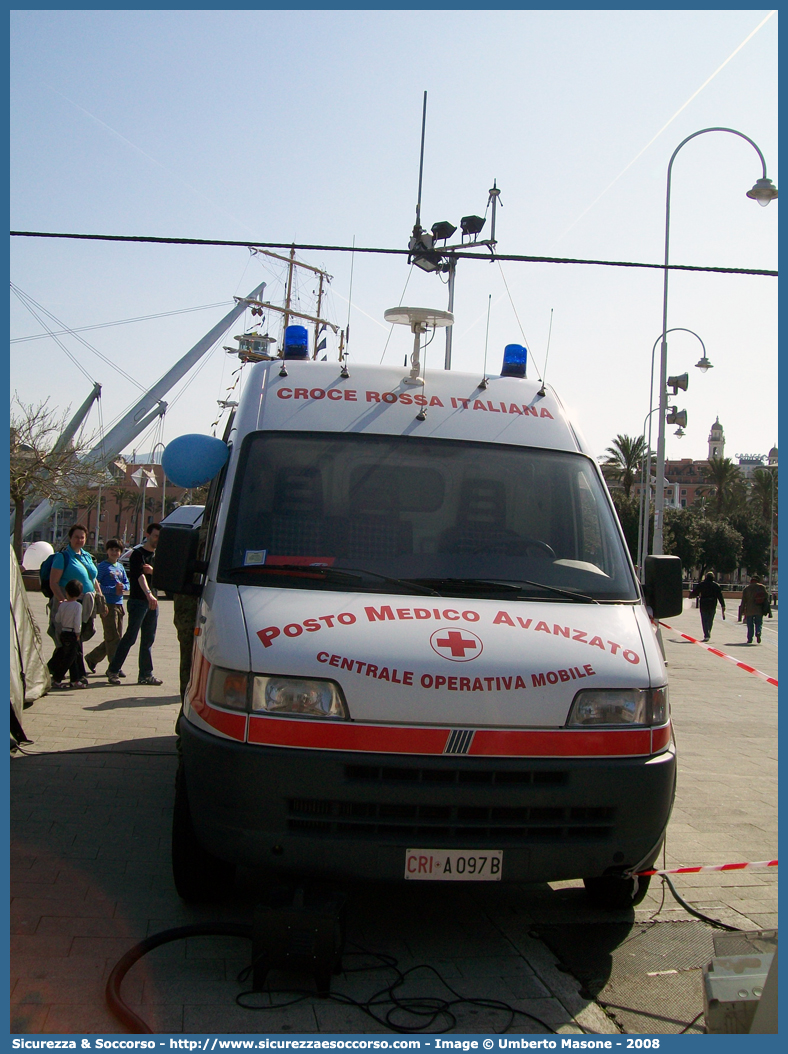 CRI A097B
Croce Rossa Italiana
Santa Margherita Ligure (GE)
Fiat Ducato II serie
Posto Medico Avanzato
Centrale Operativa Mobile
Parole chiave: CRI;C.R.I.;Croce;Rossa;Italiana;Santa Margherita Ligure;Fiat;Ducato;Posto;Medico;Avanzato;Centrale;Operativa;Mobile