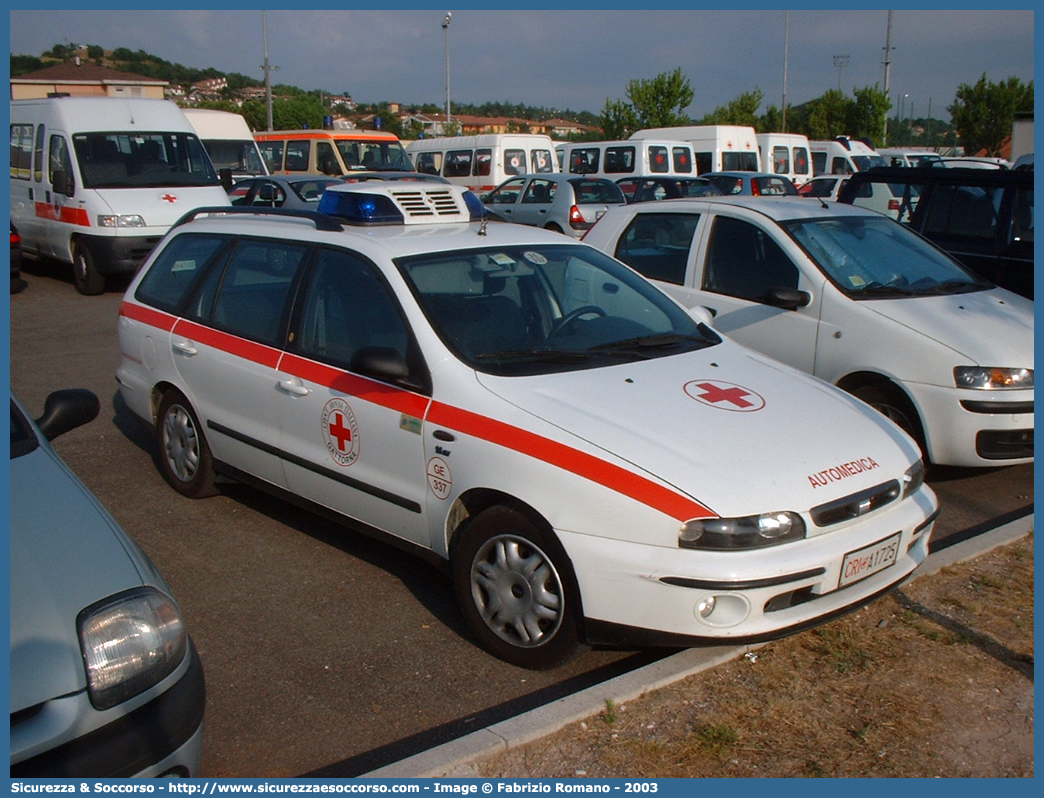 CRI A1725
Croce Rossa Italiana
Gattorna (GE)
Fiat Marea Weekend
Parole chiave: CRI;C.R.I.;Croce Rossa Italiana;Automedica;Auto medica;Automedicalizzata;Auto medicalizzata;Fiat;Marea;Weekend;Gattorna