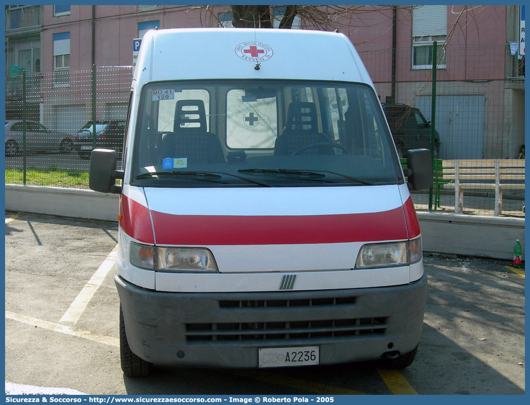 CRI A2236
Croce Rossa Italiana
Sassuolo (BO)
Fiat Ducato II serie
Parole chiave: CRI;C.R.I.;Croce;Rossa;Italiana;Fiat;Ducato;Sassuolo