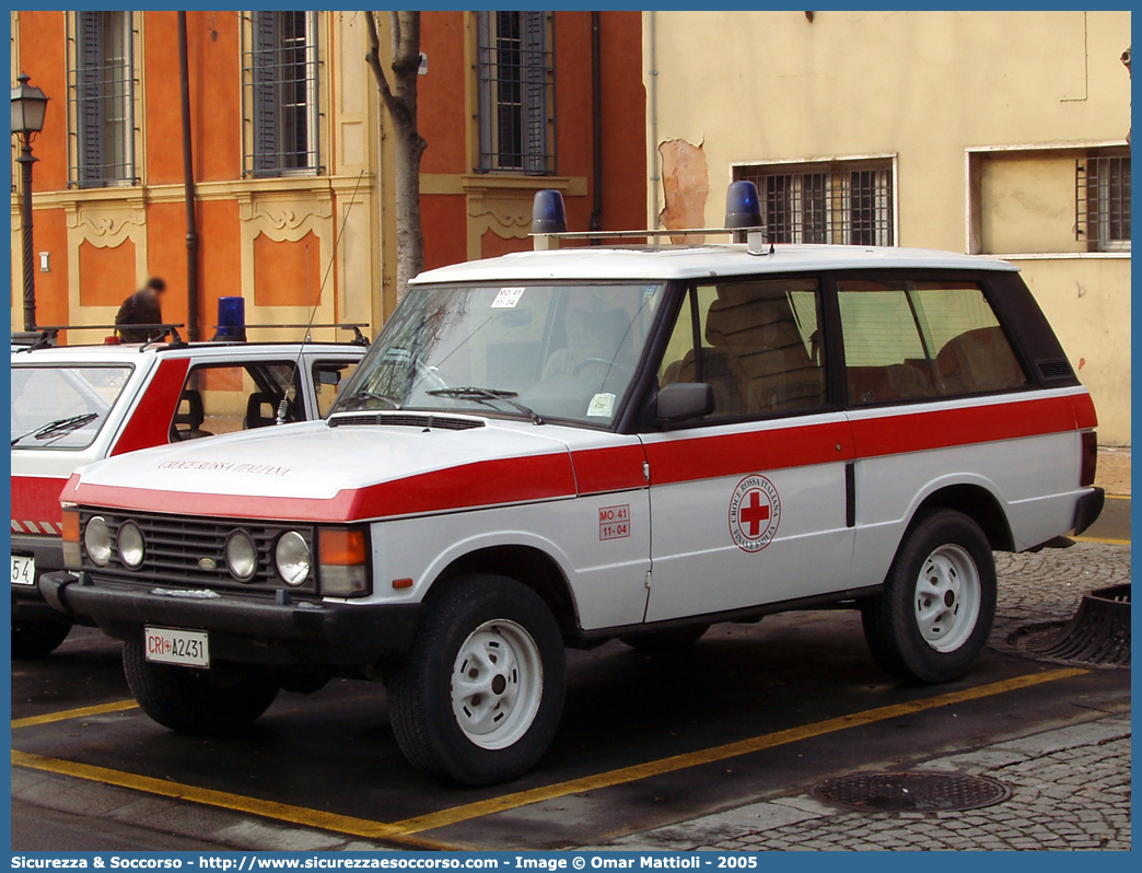 CRI A2431
Croce Rossa Italiana
Finale Emilia (MO)
Range Rover I serie
Parole chiave: CRI;C.R.I.;Croce;Rossa;Italiana;Range;Rover;Finale;Emilia