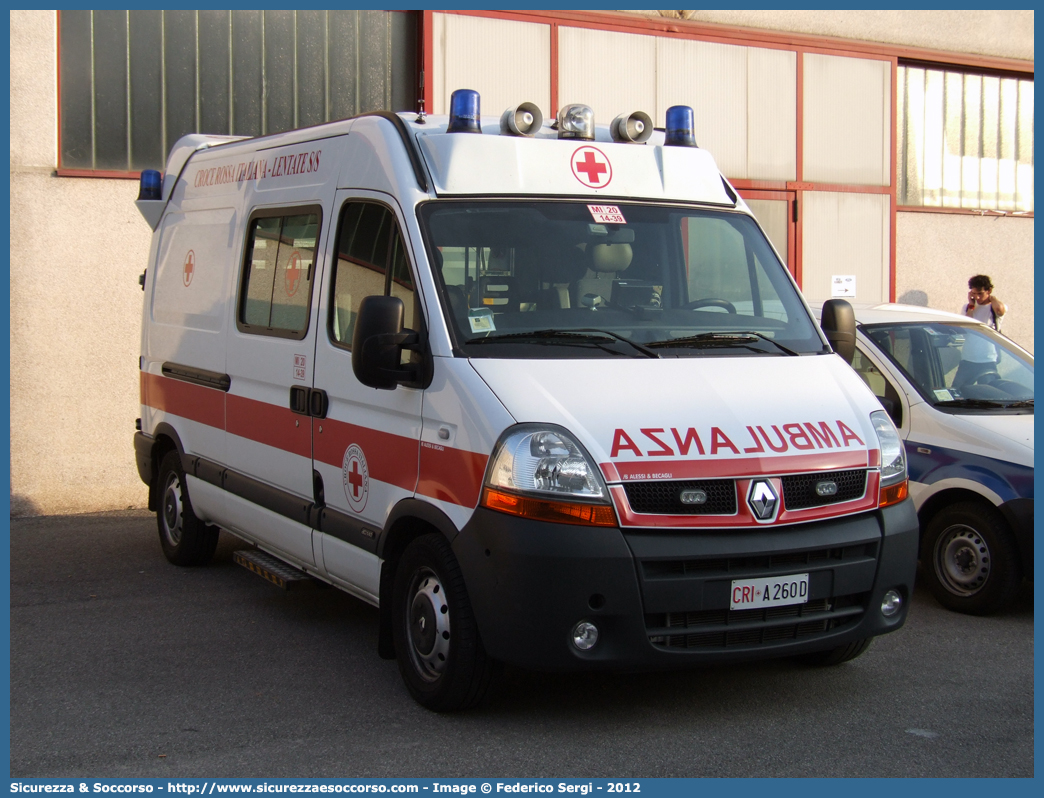 CRI A260D
Croce Rossa Italiana
Lentate sul Seveso (MI)
Renault Master III serie
Allestitore Alessi e Becagli S.n.c.
Parole chiave: Croce;Rossa;Italiana;CRI;C.R.I.;Ambulanza;Renault;Master;Alessi e Becagli;Lentate;sul;Seveso