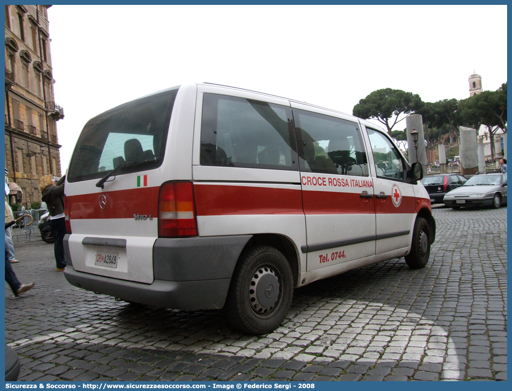 CRI A2848
Croce Rossa Italiana
Guardea - Alviano (TR)
Mercedes Benz Classe V I serie
Parole chiave: CRI;C.R.I.;Croce;Rossa;Italiana;Guardea;Alviano;Mercedes;Benz;Classe;V;Vito