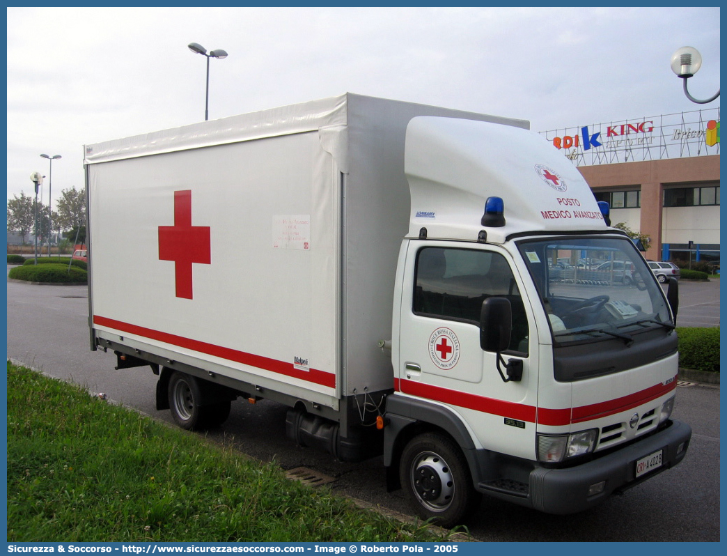 CRI A402B
Croce Rossa Italiana
Parma
Nissan Cabstar I serie
Posto Medico Avanzato
Parole chiave: CRI;C.R.I.;Croce;Rossa;Italiana;Parma;Nissan;Cabstar;Posto;Medico;Avanzato;PMA;P.M.A.